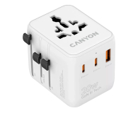 Adapter podrózny CANYON OnTour 20W EU/UK/US/AUS Biały